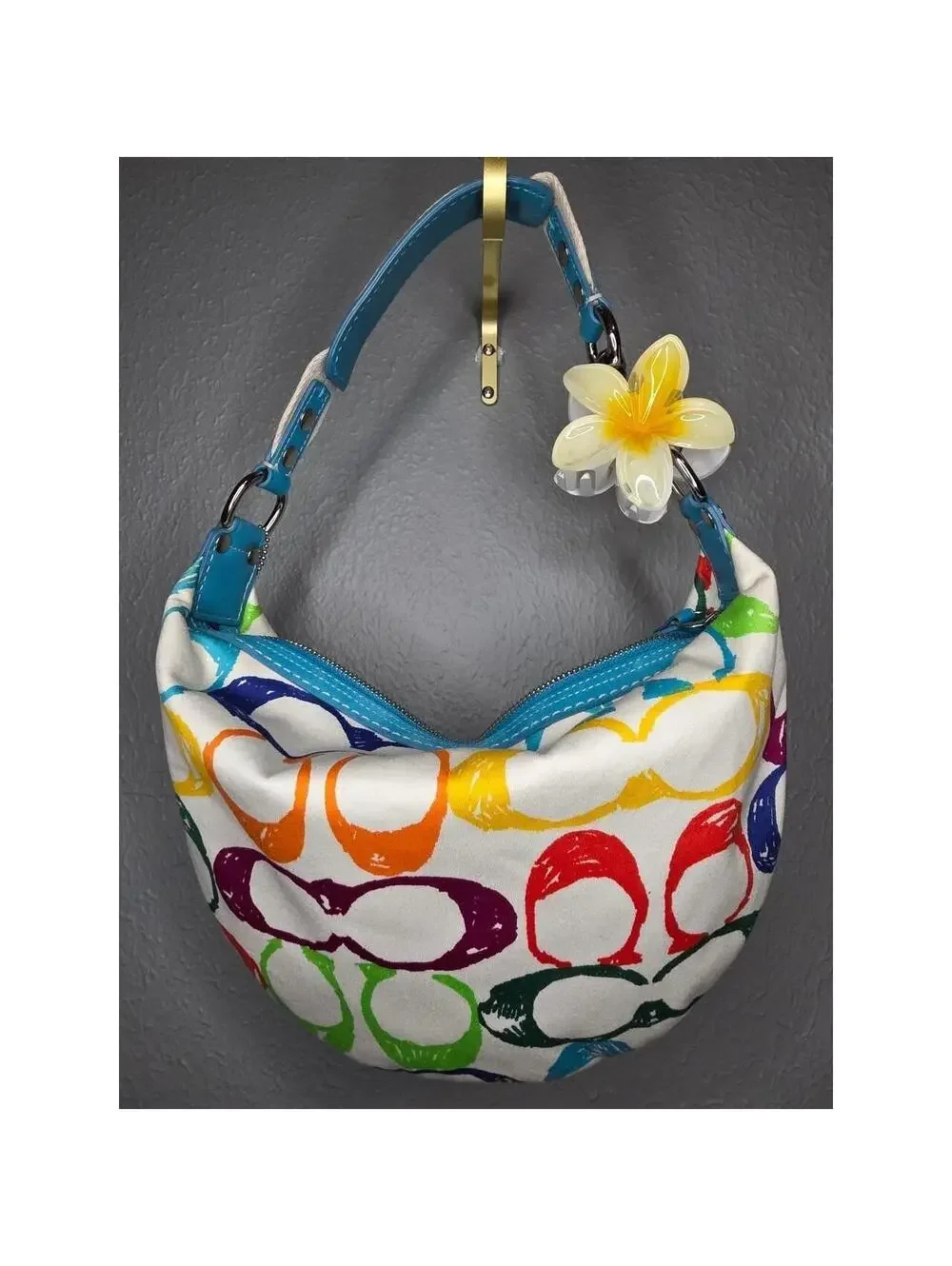 🍒 Coach Multicoloured Signature Scribble hobo bag🍒